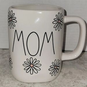 Rae Dunn White Floral MOM Mug